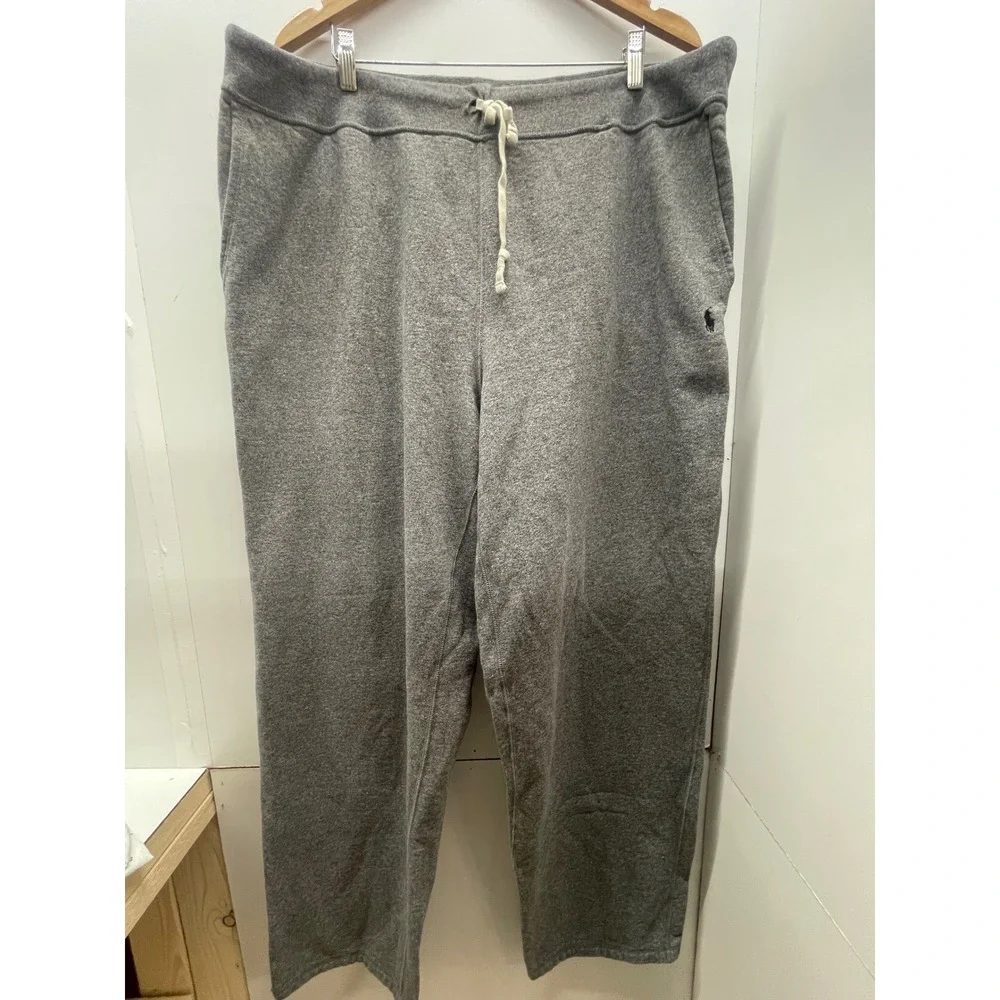 Polo Ralph Lauren Mens 3XLT Grey Heather Fleece Sweatpants Joggers Big & Tall